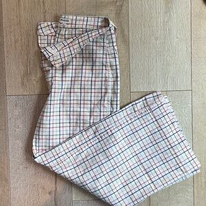 Madewell Plaid Wide-Leg Pants